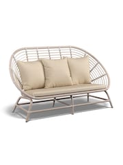 Laura Ashley White Garden Havana Casual Lounging Sofa Set with Seat Cushions - Image 2 of 4