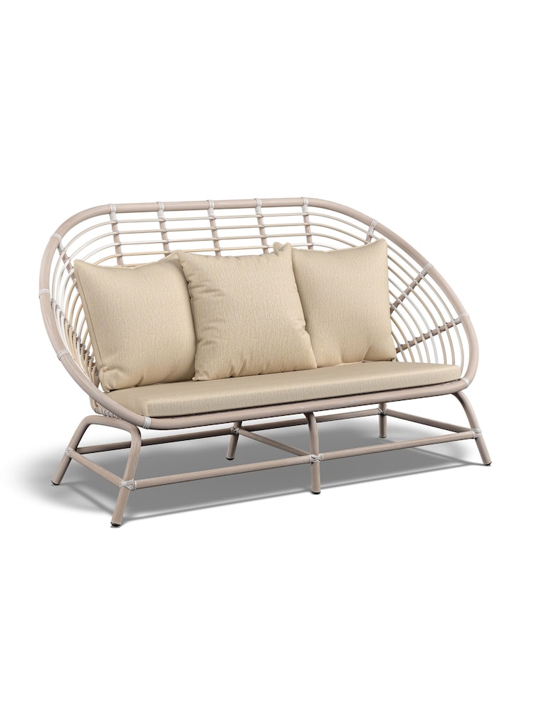 Laura Ashley White Garden Havana Casual Lounging Sofa Set with Seat Cushions - Image 2 of 4