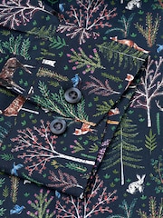 Brook Taverner Blue Woodland Printed Cotton Shirt - Image 5 of 5