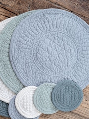 Mary Berry Grey Signature Cotton Grey 100% Cotton Placemat - Image 1 of 4