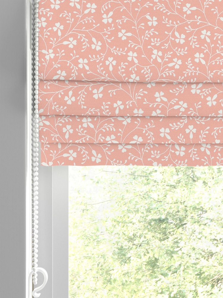 Laura Ashley Plaster Campion Made to Measure Roman 100% Cotton Blinds - Image 2 of 6