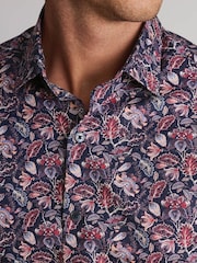 Бургундия қызылы - Brook Taverner мақта көйлегі - 6суретінің 2 суреті