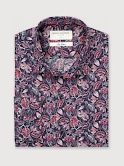Бургундия қызылы - Brook Taverner мақта көйлегі - 6суретінің 4 суреті