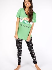Character Black Ladies Friends 100% Cotton Pyjamas - Image 2 of 4