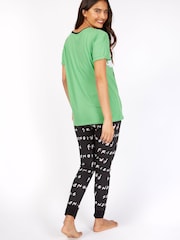 Character Black Ladies Friends 100% Cotton Pyjamas - Image 3 of 4