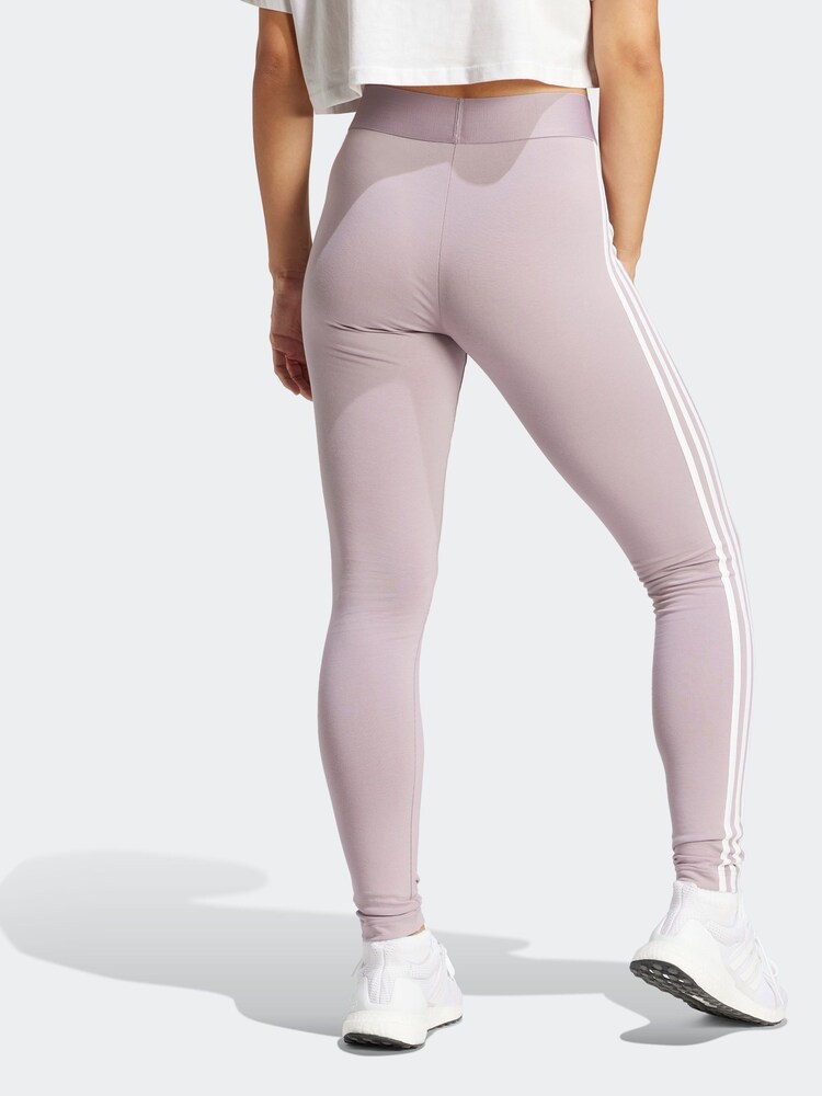 Пурпурный - adidas Sportswear 3 в полоску Леггинсы - Изображение 2 из 6