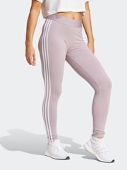 Пурпурный - adidas Sportswear 3 в полоску Леггинсы - Изображение 3 из 6