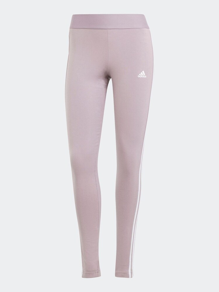 Пурпурный - adidas Sportswear 3 в полоску Леггинсы - Изображение 6 из 6