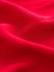 Berry Red Puff Sleeve V-Neck Blouse - Image 7 of 7