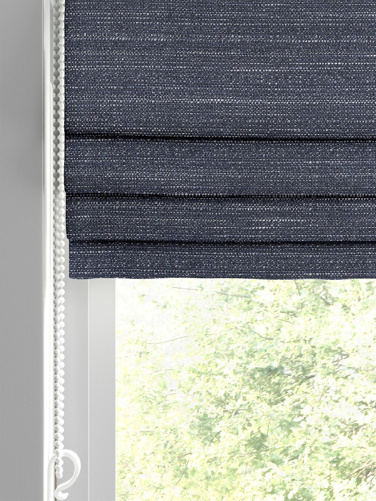 Indigo Blue Voyage Maison Jasper Made To Measure Roman Blind - Image 2 of 6