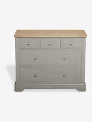 Grey Hampton Painted Oak Collection 5 Drawer Chest Of Drawers - Image 3 of 7