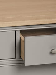 Grey Hampton Painted Oak Collection 5 Drawer Chest Of Drawers - Image 5 of 7