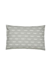 Scion Set of 2 Grey Mr Fox 100% Cotton Housewife Pillowcases Pillowcases - Image 2 of 2