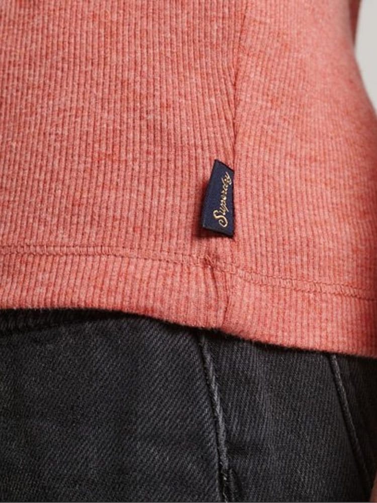 Superdry Pink Lace Trim Vest Top - Image 4 of 4