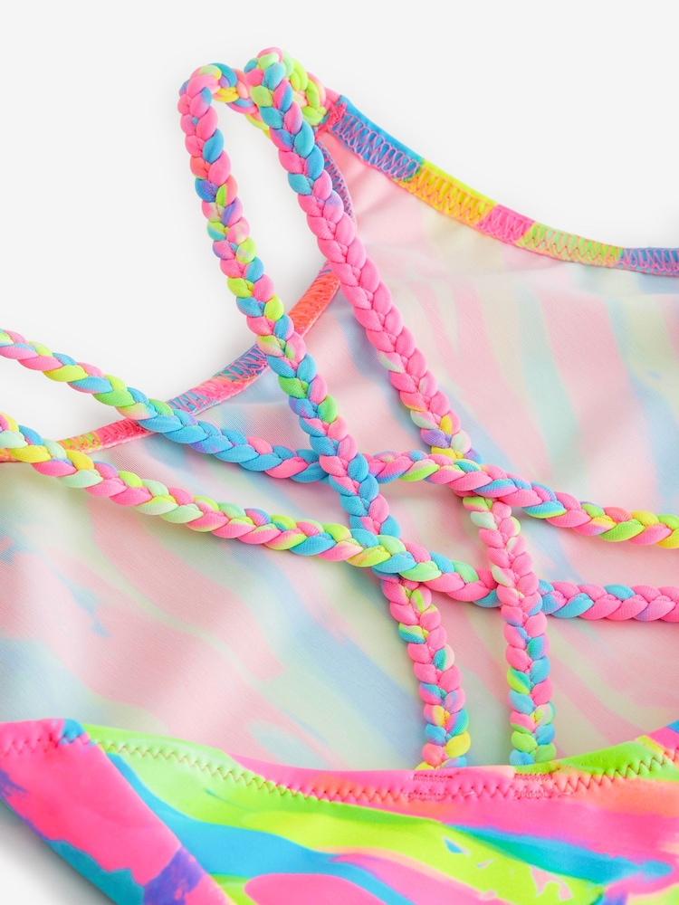 Multi Bright Abstract Print Swimsuit (3-16yrs) - Image 7 of 7 Multi Bright Abstract Print Swimsuit (3-16yrs) - Image 7 of 7