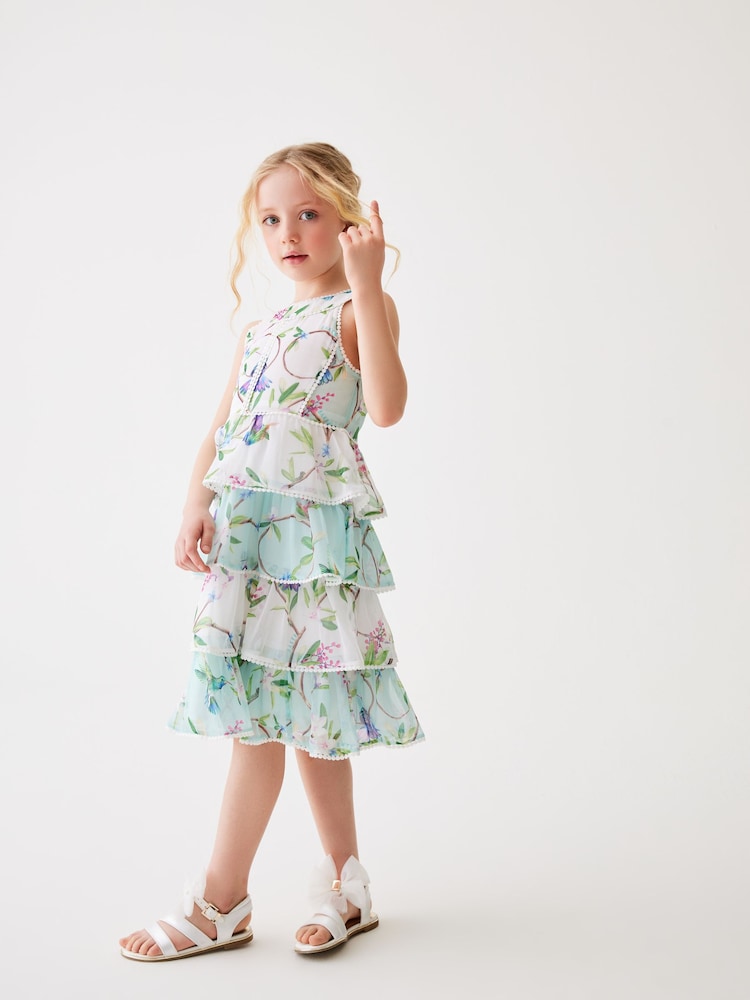Baker by Ted Baker Tiered Chiffon Dress - Image 2 of 10