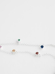 Sterling Silver Rainbow Stone Bracelet - Image 3 of 3