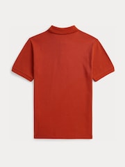 Polo Ralph Lauren Orange Cotton Pique Polo Shirt - Image 2 of 2