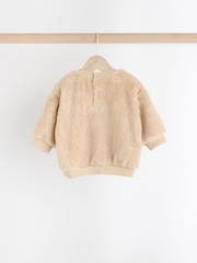 Caramel Brown Bear Cosy Baby Fleece Jumper and Leggings 2 Piece Set - Image 10 of 17