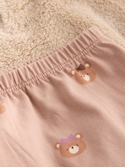 Caramel Brown Bear Cosy Baby Fleece Jumper and Leggings 2 Piece Set - Image 17 of 17