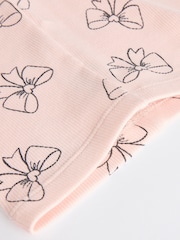 Pink Bow Print Baby Long Sleeve Frill Top And Leggings Set (0mths-2yrs) - Image 18 of 19
