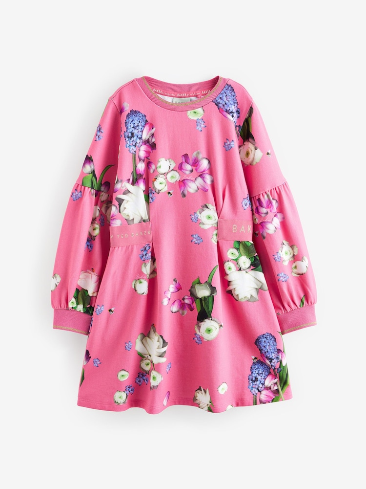 Baker by Ted Baker Floral Sweat Dress - Image 11 of 13