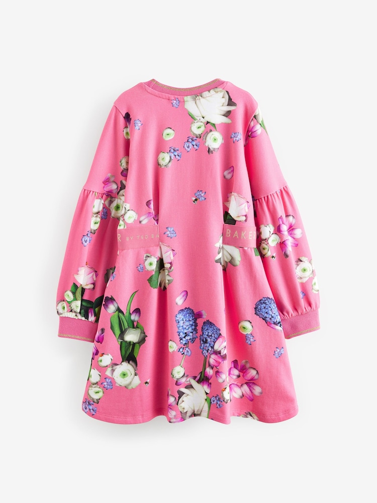 Baker by Ted Baker Floral Sweat Dress - Image 12 of 13