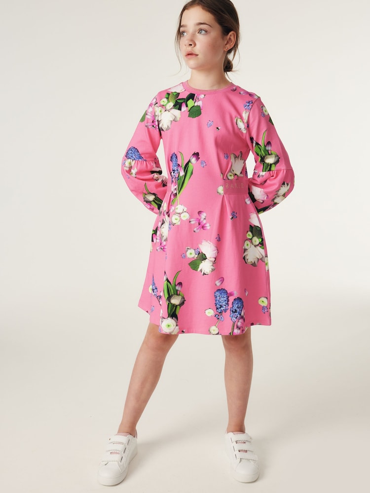 Baker by Ted Baker Floral Sweat Dress - Image 6 of 13
