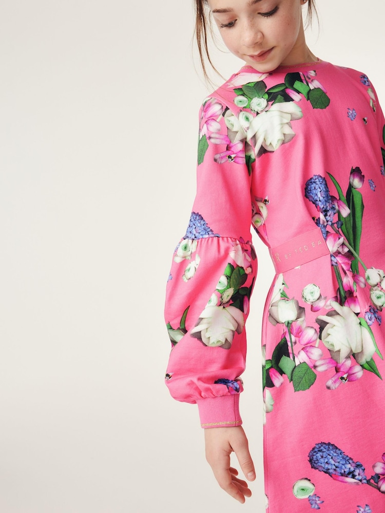 Baker by Ted Baker Floral Sweat Dress - Image 7 of 13