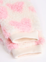 Pink/White Heart Baby Print Cosy Baby Fleece Jumper and Leggings 2 Piece Set - Image 14 of 15