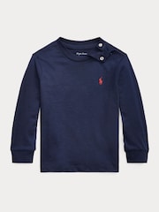 Polo Ralph Lauren Blue Logo Long Sleeve Jersey T-Shirt - Image 1 of 2