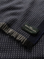 Rodd & Gunn Blue Dunedin Scarf - Image 3 of 3