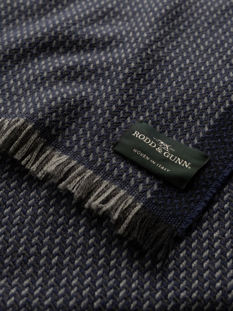 Rodd & Gunn Blue Dunedin Scarf - Image 3 of 3