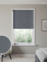 Charcoal Grey Hollis Made to Measure Roller Blind - Image 1 of 6