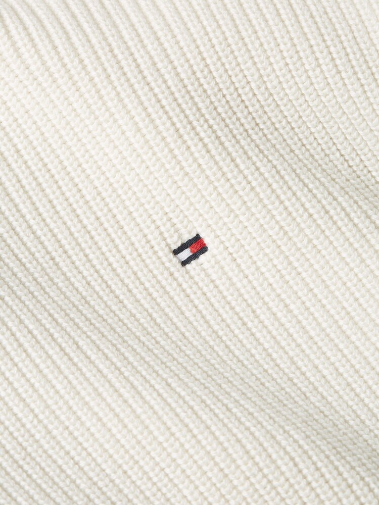 Pull Tommy Hilfiger blanc à col cheminée - Image 6 de 6