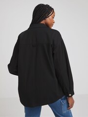 Simply Be Black Utility Cargo Jacket - Image 1 of 4