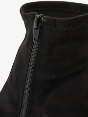 Black Forever Comfort® Peep Toe Heeled Shoe Boots - Image 5 of 5