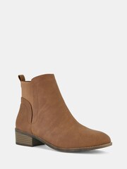 Novo Brown Dacre Flat Ankle Chelsea Boots - Image 3 of 4