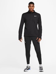 Schwarz - Nike Pacer Lauftop mit kurzem Reißverschluss - Bild 6 von 8