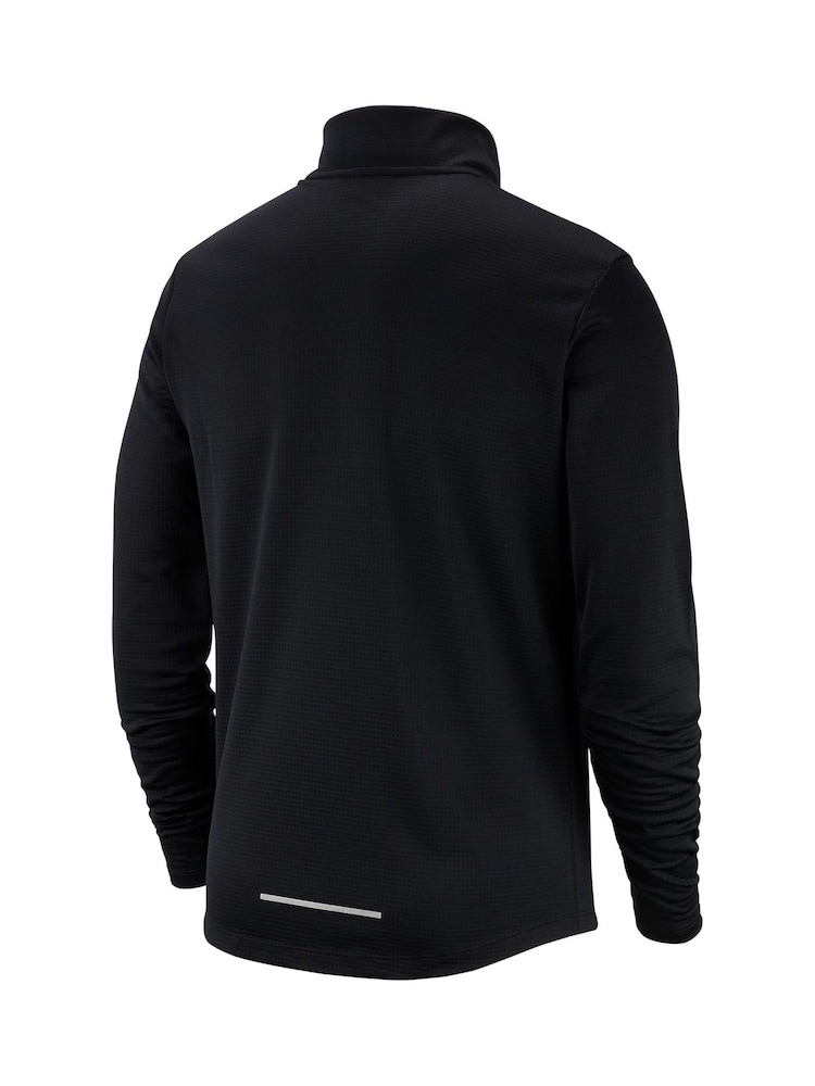 Schwarz - Nike Pacer Lauftop mit kurzem Reißverschluss - Bild 8 von 8