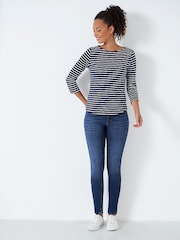 Crew Clothing Navy Blue Skinny Jeans - Image 3 of 3