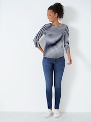 Темно-синий - Джинсы скинни Crew Clothing - Image 4 of 5