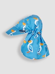 JoJo Maman Bébé Blue Pelican UPF 50 Sun Protection Hat - Image 1 of 3
