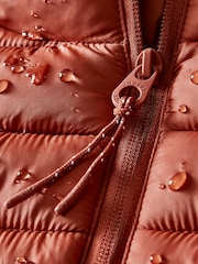 Joules Bramley Red Showerproof Packable Padded Coat - Image 2 of 3