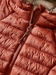Joules Bramley Red Showerproof Packable Padded Coat - Image 3 of 3