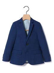 MOSS Blue Boys Slub Jacket - Image 1 of 1