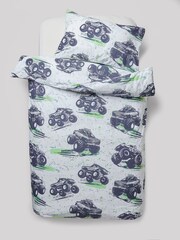 Grey Monster Trucks Duvet Cover and Pillowcase Set - Image 3 of 3