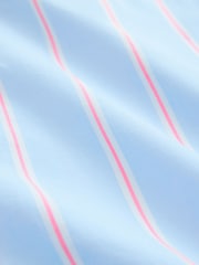 Blue/Pink Stripe 100% Cotton Long Sleeve Stripe Shirt (3-16yrs) - Image 4 of 4