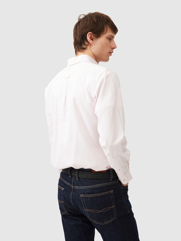 Rodd & Gunn Pink Oxford Bayshore Gingham Shirt - Image 2 of 5 Rodd & Gunn Pink Oxford Bayshore Gingham Shirt - Image 2 of 5