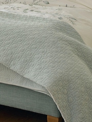 Laura Ashley Duck Egg Blue Carrie Bedspread - Image 1 of 3